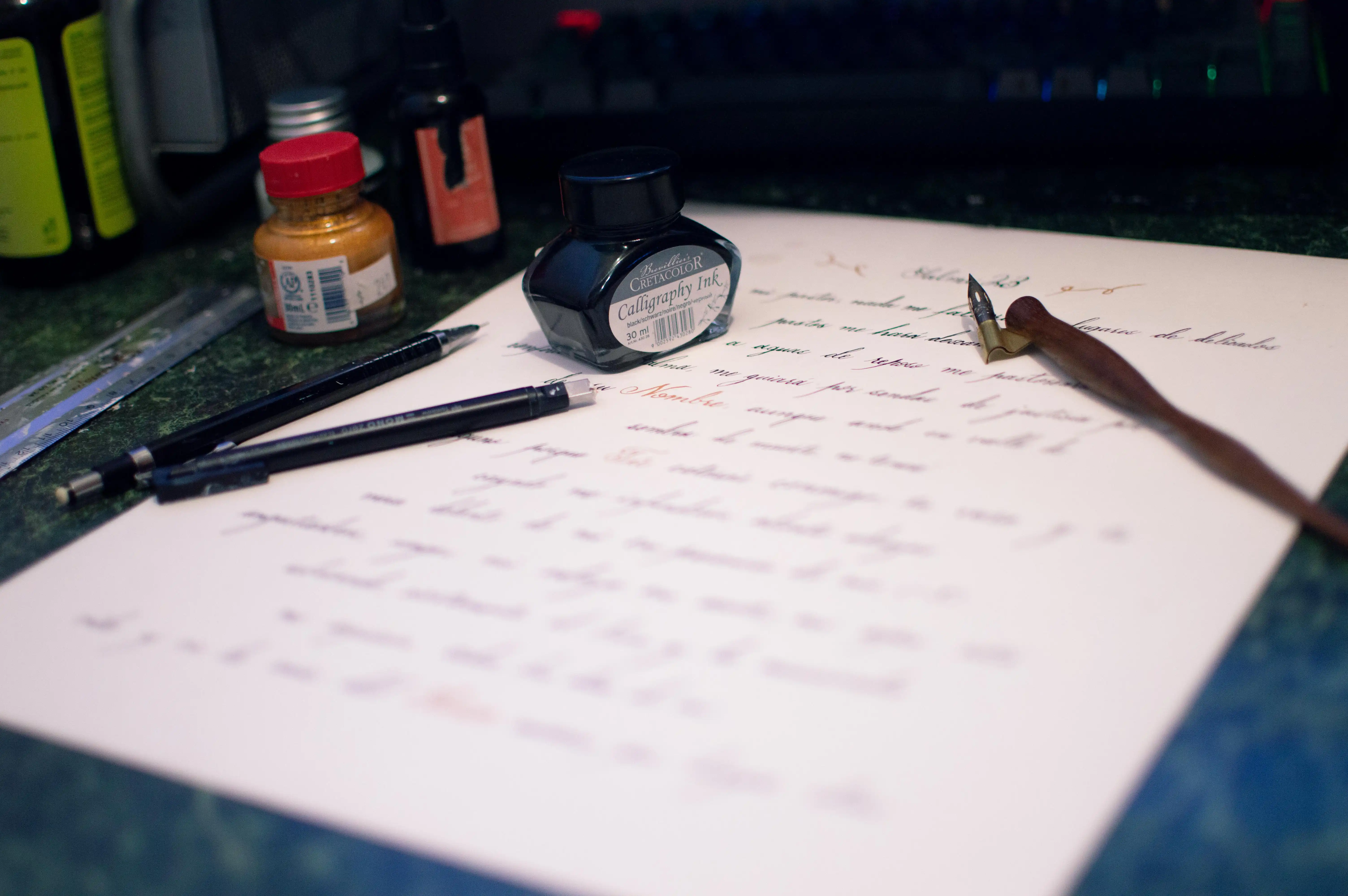 Caligrafía artesanal